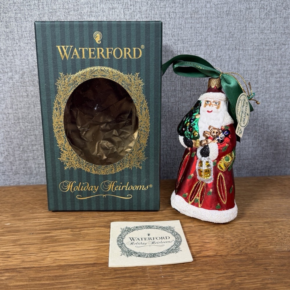 Waterford Holiday Heirlooms Santa 2nd Edition 106918 Christmas Ornament /8000